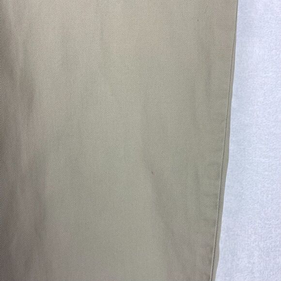 Ralph Lauren Pants Mens Size 36X30 Beige Straight Leg Flat Front 100% Cotton - Picture 7 of 15